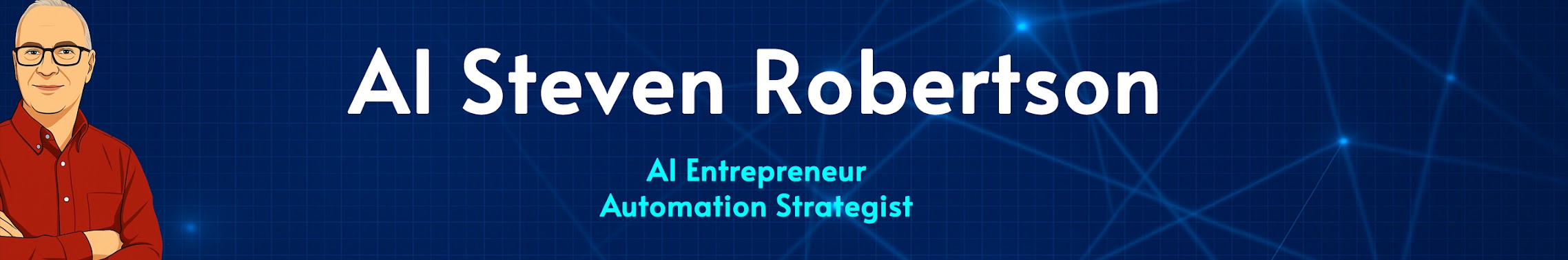 AI Steven Robertson YouTube channel banner